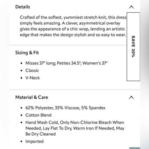 Soft Surroundings Women’s XS Marla Dress Chocolate Brown Lagenlook Cozy Knit - Picture 10 of 10